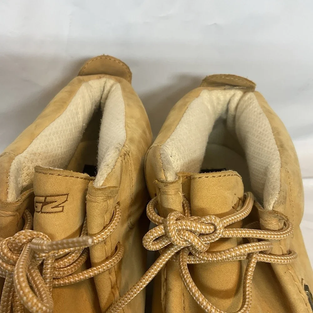 Lugz Men's Tan Leather Lace-Up Ankle Chukka Boots Round Toe US 11 EU 45